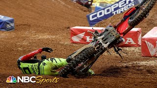 Wildest moments from 2021 Supercross season  Motorsports on NBC [upl. by Acimot]