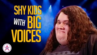 10 Shy Kids with BIG Voices on Talent Shows Worldwide [upl. by Alimak597]