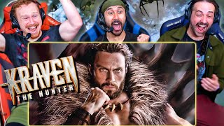 KRAVEN THE HUNTER Red Band TRAILER REACTION Rhino  SpiderMan SpiderVerse [upl. by Thecla]