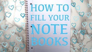 7 Ways To Fill an Empty Notebook Creative Journal Ideas [upl. by Cherilynn]