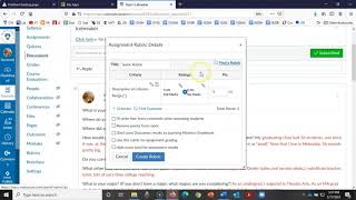 How to Add and Create a Rubric on Canvas for Instructors [upl. by Carn]