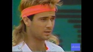 FULL VERSION Gomez vs Agassi French Open 1990 [upl. by Nylareg807]