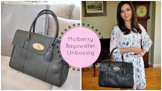 Mulberry Bayswater Handbag Unboxing [upl. by Mellisent]