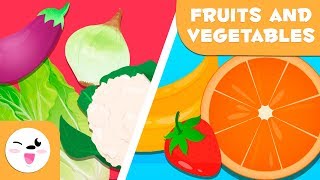 Learn Fruits And Vegetables  Vocabulary For Kids [upl. by Arno]