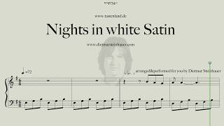 Nights in white Satin  Easy Piano [upl. by Stubbs561]