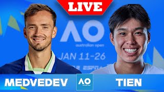 MEDVEDEV VS TIEN LIVE  AUSTRALIAN OPEN 2025 [upl. by Hoxsie469]