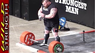 Eddie Hall Deadlift World Record 500kg 1102lbs  Includes Full Aftermath [upl. by Julina]