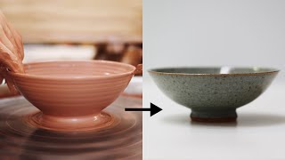 How to Make a Stoneware Pottery Bowl from Beginning to End — Narrated Version [upl. by Ojeibbob]