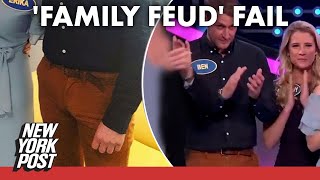 Betsy DeVos’ nephew Ben Wierda had some tight pants on ‘Celebrity Family Feud’  New York Post [upl. by Aynek]