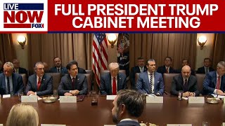 Trump Cabinet Meeting President Trump hosts meeting with Elon Musk DOGE  FULL [upl. by Callahan]