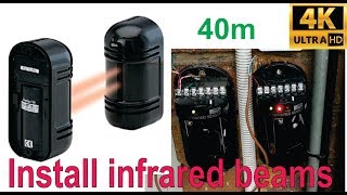 How to install infrared detection beams 40m  calibration shown [upl. by Flieger]