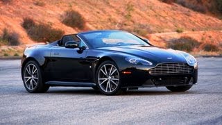 Aston Martin V8 Vantage S Roadster  Road Test with Great Sound [upl. by Erialcyram]