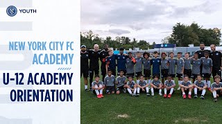 U12 Orientation at City Football Academy  NYCFC Academy [upl. by Barrus639]