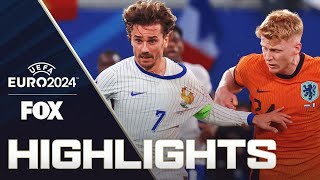 Netherlands vs France Highlights  UEFA Euro 2024 [upl. by Flatto]