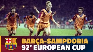 💥🏆 FIRST CHAMPIONS LEAGUE Barça 10 Sampdoria  EXTENDED HIGHLIGHTS [upl. by Massimiliano]