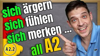 ALL A2 German Reflexive Verbs WITH example sentences [upl. by Eybbob]