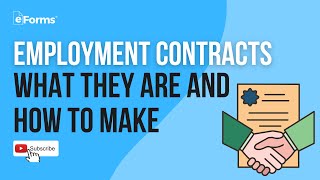 Employment Contracts  What They Are and How to Make [upl. by Arrat437]