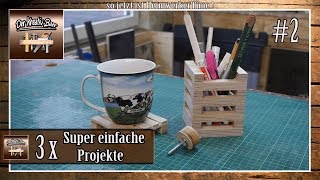 ⚠️ 3 Super einfache Projekte aus Holz  2 [upl. by Alleuol309]