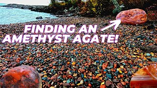 Exploring for Lake Superior Agates  Rockhounding for gems [upl. by Aramot]