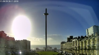 Live Webcam Stream from Brighton England  West Pier i360 [upl. by Morena]