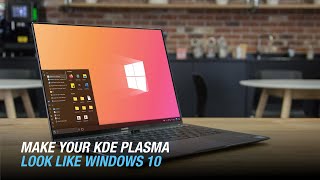 Make Your KDE Plasma Look Like Windows 10  We10XOS Theme [upl. by Neleb158]