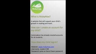 MobyMax Sign in Tutorial for Students [upl. by Ahsinned]