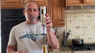 Chefman Electric One Touch Wine Bottle Opener with Rechargeable Battery Unboxing Review [upl. by Lenahs898]