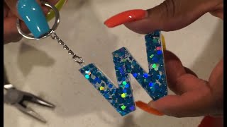 Resin Keychains Tutorial  First Time Making Resin Keychains I Period Six Designs [upl. by Josi766]