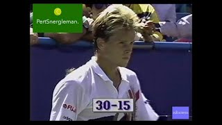 FULL VERSION Edberg vs Lendl 1991 US Open [upl. by Drallim]