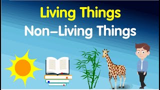 Living and nonliving things  science for kids  AAtoons Kids [upl. by Leiand]