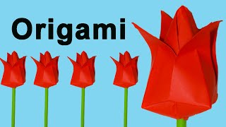 Como Hacer Flores De Papel Origami Fácil [upl. by Remat59]