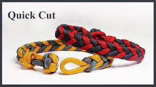 Easy Braided Paracord Bracelet Design Quick Cut [upl. by Doubler]