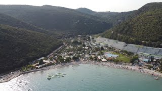 2021 Camping Oliva  Hotels Narcis Hedera Mimosa in Rabac Istrien Kroatien  4k Drohnenaufnahmen [upl. by Aset]