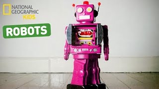 Fun Facts About Robots  Nat Geo Kids Robots Playlist [upl. by Ecined]