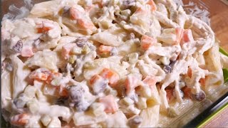 Creamy Chicken Macaroni Salad Recipe [upl. by Mini]