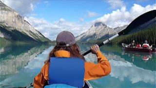 Serene Kayaking on Maligne Lake Jasper National Park Alberta Canada ExploreCanada [upl. by Bouley]