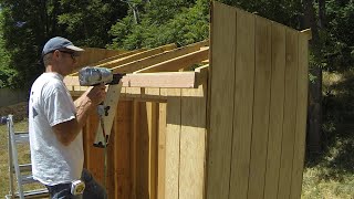 How To Build A Lean To Shed  Part 5  Roof Framing [upl. by Akemaj791]