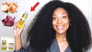 2 WAYS TO MAKE ONION OIL FOR MASSIVE HAIR GROWTH  HOW TO USE ONION OIL FOR EXTREME HAIR GROWTH [upl. by Bbor]