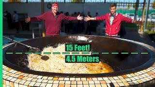 Asias Biggest Frying Pan Over 3000 POUNDS of Rice and Meat Cooked Each Day [upl. by Cyb]