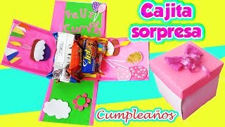 🎁CAJITA SORPRESA para CUMPLEAÑOS🎈🎉DIY MANUALIDADES [upl. by Yrahk]