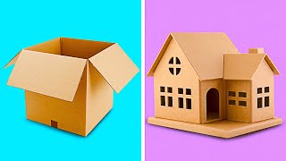 25 INCREDIBLE CARDBOARD CRAFTS TO MAKE AT HOME  Recycling Projects by 5Minute Decor [upl. by Eceinhoj]