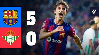 BARÇA 50 BETIS  LALIGA 202324 MD5 [upl. by Abie]