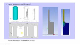 Axisymmetric Analysis Using ANSYS Workbench [upl. by Tiduj]