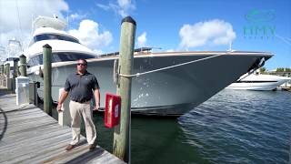 2019 Viking Yachts 92 Sky Bridge  Walkthrough [upl. by Fariss]