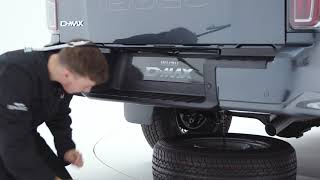 AllNew Isuzu DMax How To Return the Spare Wheel to its Cradle [upl. by Sheryle]