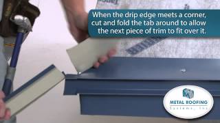 How to flash Metal Roofing Systems Drip Edge Installation [upl. by Plath646]