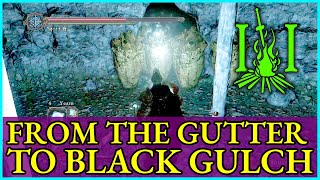 DARK SOULS II How to get to the Black Gulch from the Gutter  DS2 Guide [upl. by Ahsinak]