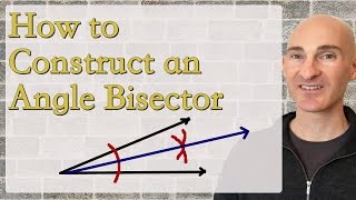 Angle Bisector How to Construct Using Compass Geometry [upl. by Alexa]