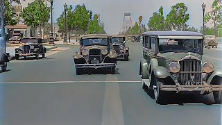 California 1935 Wilshire Blvd in color 60fps Remastered wsound design added [upl. by Bergeman529]