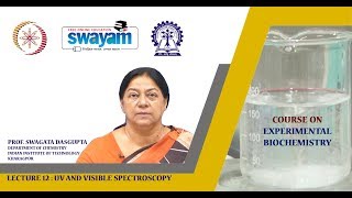 Lecture 12  UV and Visible Spectroscopy [upl. by Nathanoj]